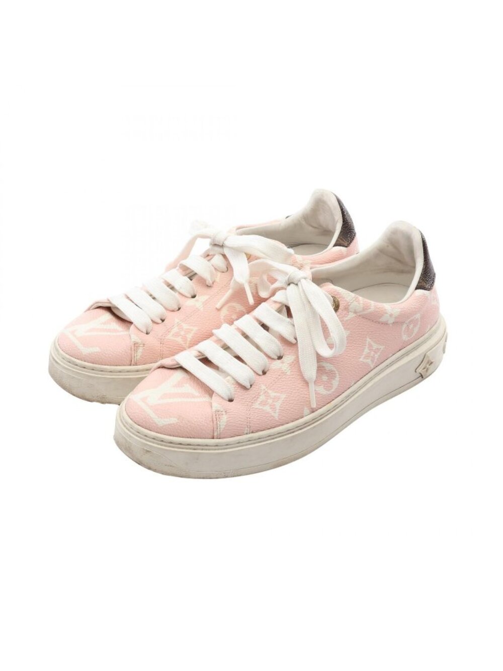 Louis Vuitton Sneakers Time Out Line Monogram Pink Leather